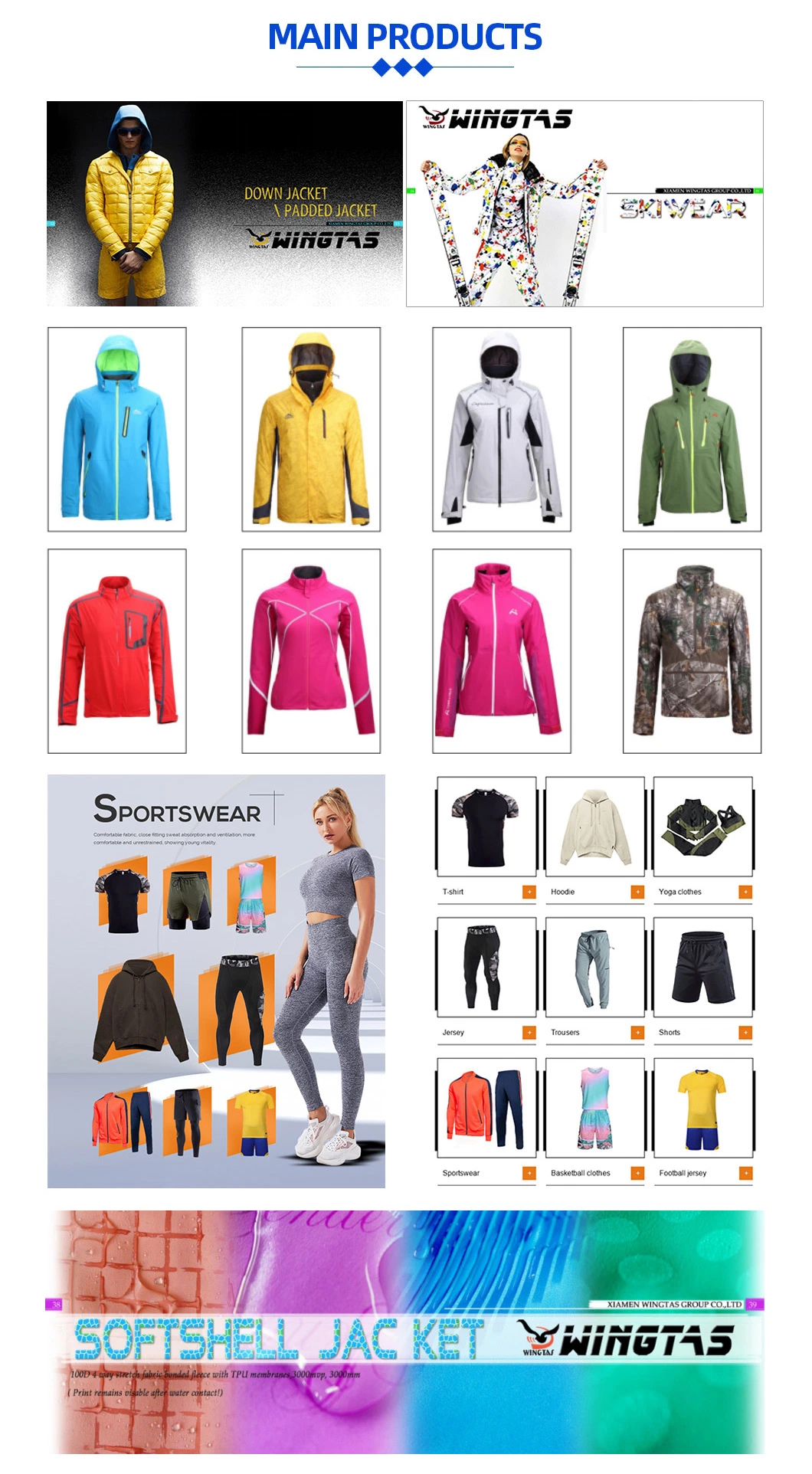 Basic Customization Spring / Autumn Straight Winter Jackets Outerwear Sports Wear Jacket