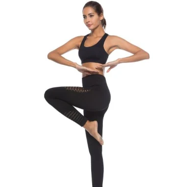 Nahtlose Leggings mit hoher Taille für Damen, nahtlose Yoga-Hose für das Fitnessstudio