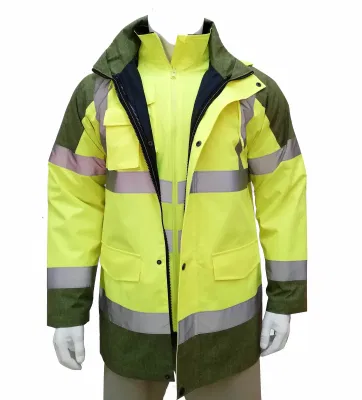 Winteroberbekleidung Herren Sicherheitsarbeitsjacke Sicherheitskleidung Reflektierende Arbeitskleidungsjacken